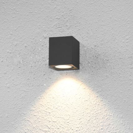 ITALUX - Iluminação de parede exterior GENTA 1xGU10/40W/230V IP54 8 cm