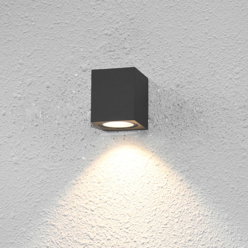 ITALUX - Iluminação de parede exterior GENTA 1xGU10/40W/230V IP54 8 cm