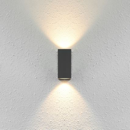 ITALUX - Iluminação de parede exterior GENTA 2xGU10/40W/230V IP54 15 cm