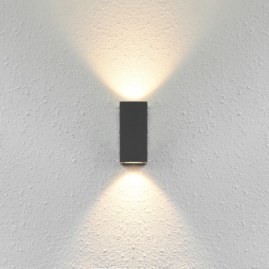 ITALUX - Iluminação de parede exterior GENTA 2xGU10/40W/230V IP54 15 cm