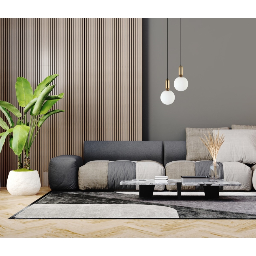 ITALUX - Candelabro suspenso ALDEVA 1xE27/40W/230V diâmetro 20 cm preto/bronze