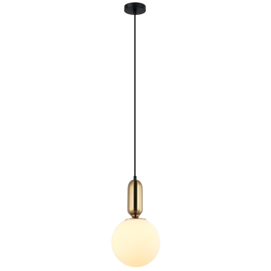 ITALUX - Candelabro suspenso ALDEVA 1xE27/40W/230V diâmetro 20 cm preto/bronze