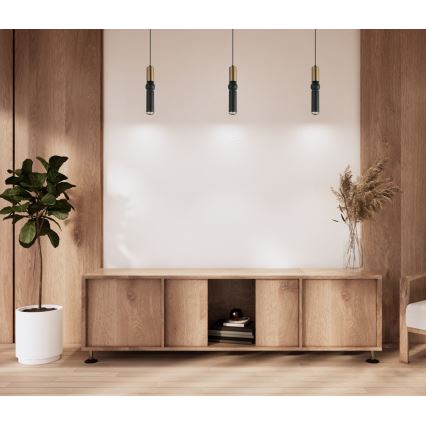 ITALUX - Candelabro suspenso ISIDORA 1xGU10/25W/230V preto/bronze