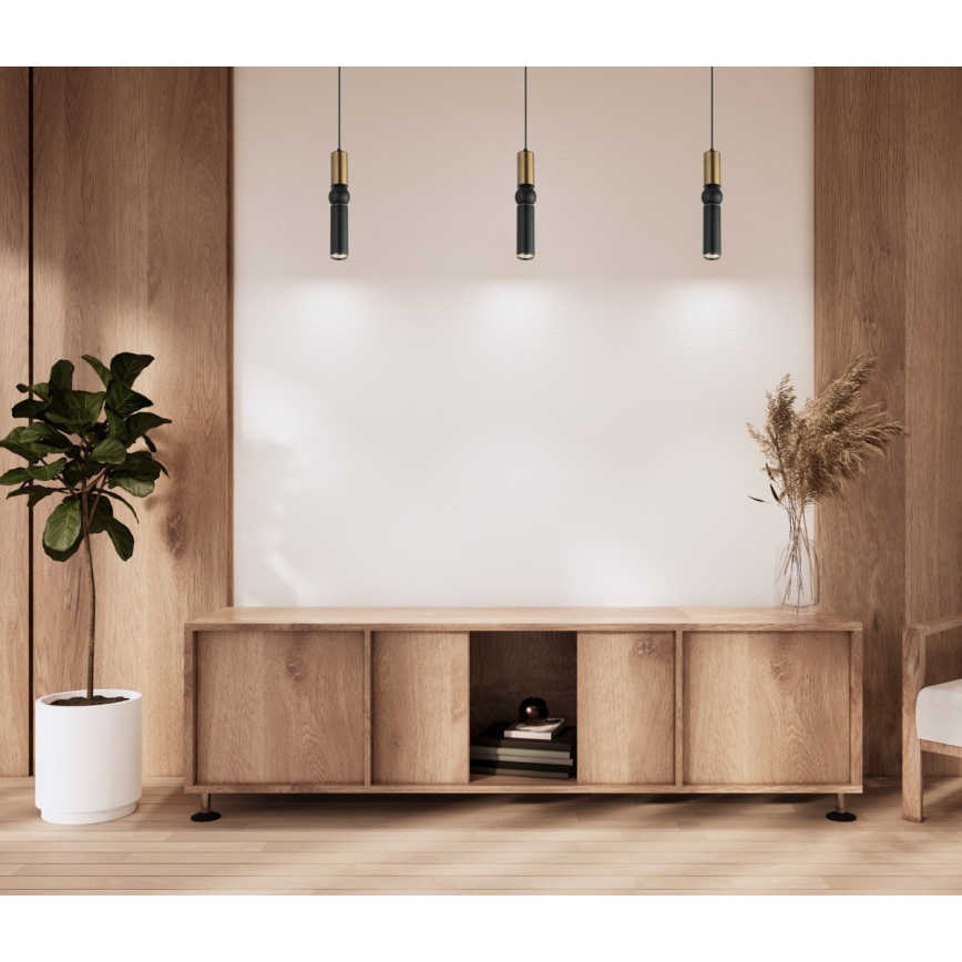 ITALUX - Candelabro suspenso ISIDORA 1xGU10/25W/230V preto/bronze