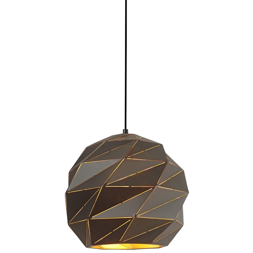 ITALUX - Candelabro suspenso PALERMO 1xE27/40W/230V diâmetro 32 cm antracite