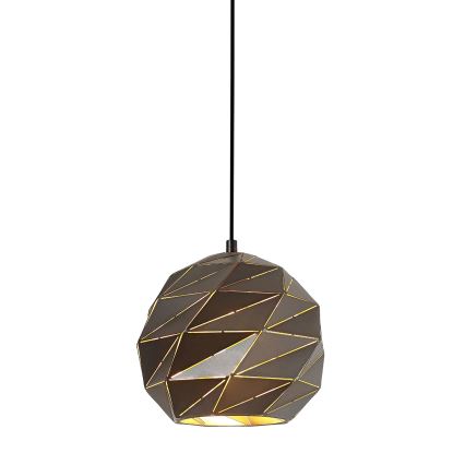 ITALUX - Candelabro suspenso PALERMO 1xE27/40W/230V diâmetro 23 cm antracite