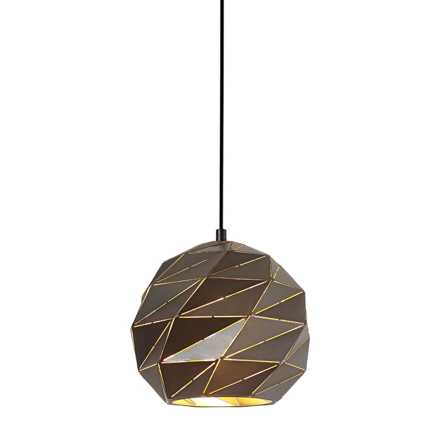 ITALUX - Candelabro suspenso PALERMO 1xE27/40W/230V diâmetro 23 cm antracite