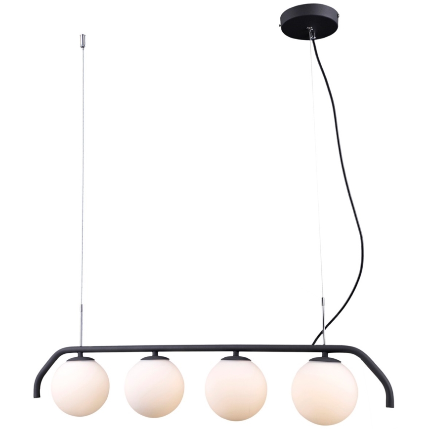 ITALUX - Candelabro suspenso CARIMI 4xG9/5W/230V preto