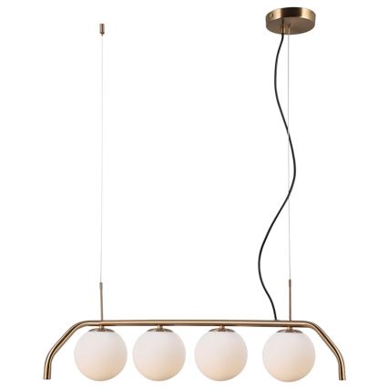 ITALUX - Candelabro suspenso CARIMI 4xG9/5W/230V latão