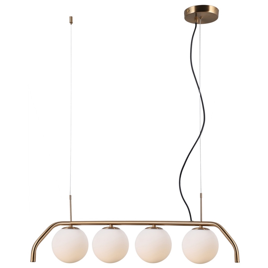 ITALUX - Candelabro suspenso CARIMI 4xG9/5W/230V latão