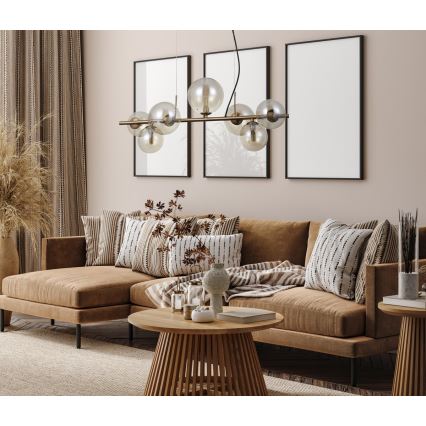 ITALUX - Candelabro suspenso CANELLO 7xG9/5W/230V latão