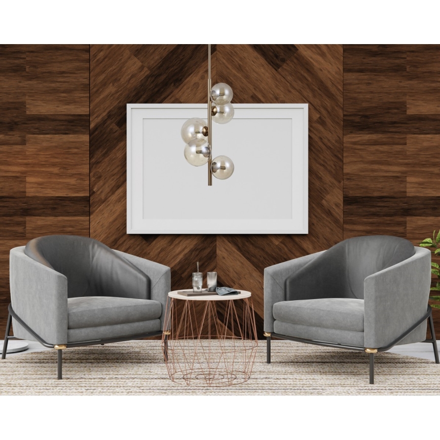 ITALUX - Candelabro suspenso CANELLO 5xG9/5W/230V latão