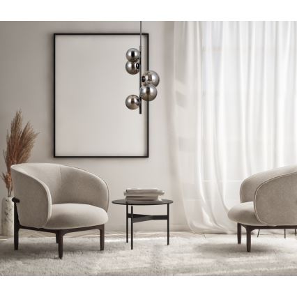 ITALUX - Candelabro suspenso CANELLO 5xG9/5W/230V preto