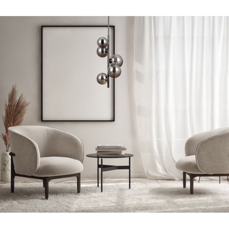 ITALUX - Candelabro suspenso CANELLO 5xG9/5W/230V preto