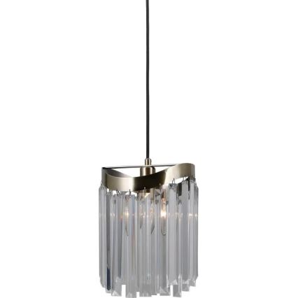 ITALUX - Candeeiro suspenso SABRIGA 1xE14/40W/230V cromado mate