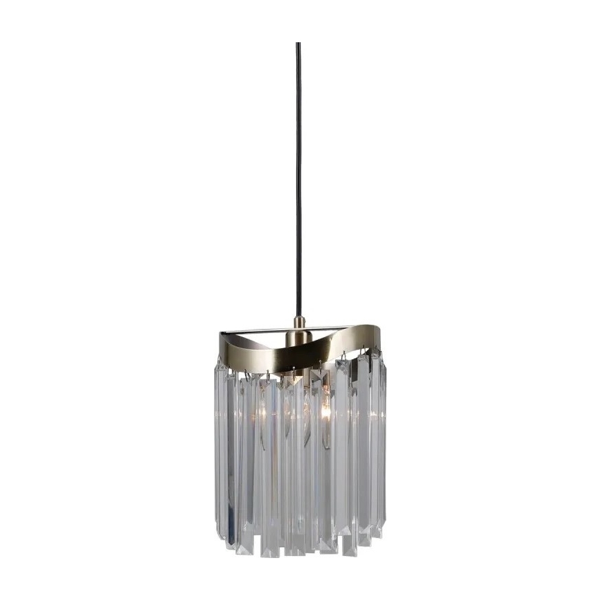 ITALUX - Candeeiro suspenso SABRIGA 1xE14/40W/230V cromado mate