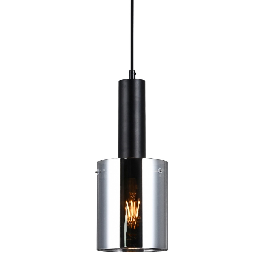 ITALUX - Candelabro suspenso SARDO 1xE27/40W/230V preto