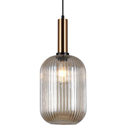 ITALUX - Candelabro suspenso ANTIOLA 1xE27/40W/230V diâmetro 20 cm bronze
