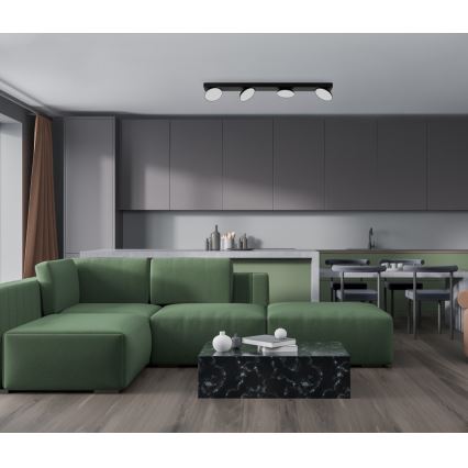 ITALUX - Foco LED CASTELIO 4xLED/5W/230V 4000K preto