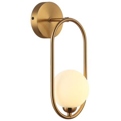 ITALUX - Iluminação de parede LUPUS 1xG9/25W/230V dourada