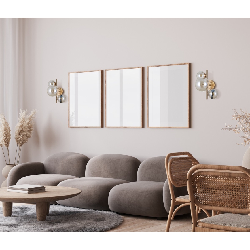 ITALUX - Iluminação de parede CANELLO 3xG9/5W/230V latão