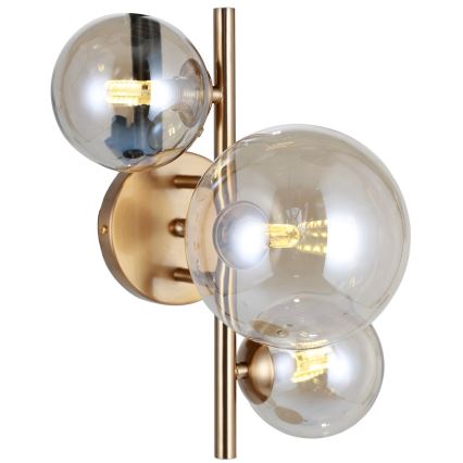 ITALUX - Iluminação de parede CANELLO 3xG9/5W/230V latão