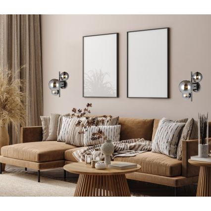 ITALUX - Iluminação de parede CANELLO 3xG9/5W/230V preto