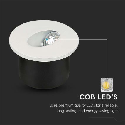 Iuminação de escadas LED LED/3W/230V 4000K branco