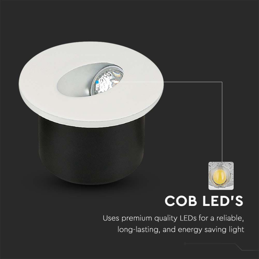 Iuminação de escadas LED LED/3W/230V 4000K branco