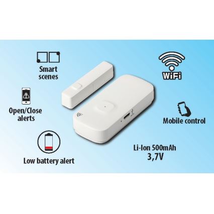 Janela inteligente e sensor de porta 3,7V Wi-Fi Tuya
