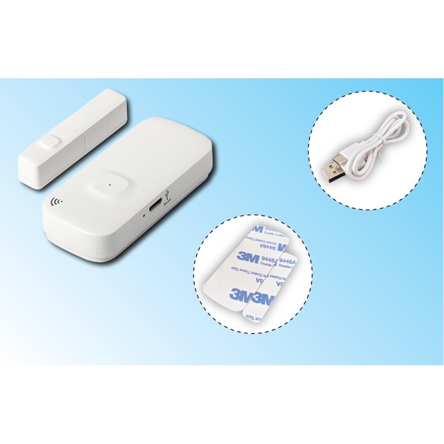 Janela inteligente e sensor de porta 3,7V Wi-Fi Tuya