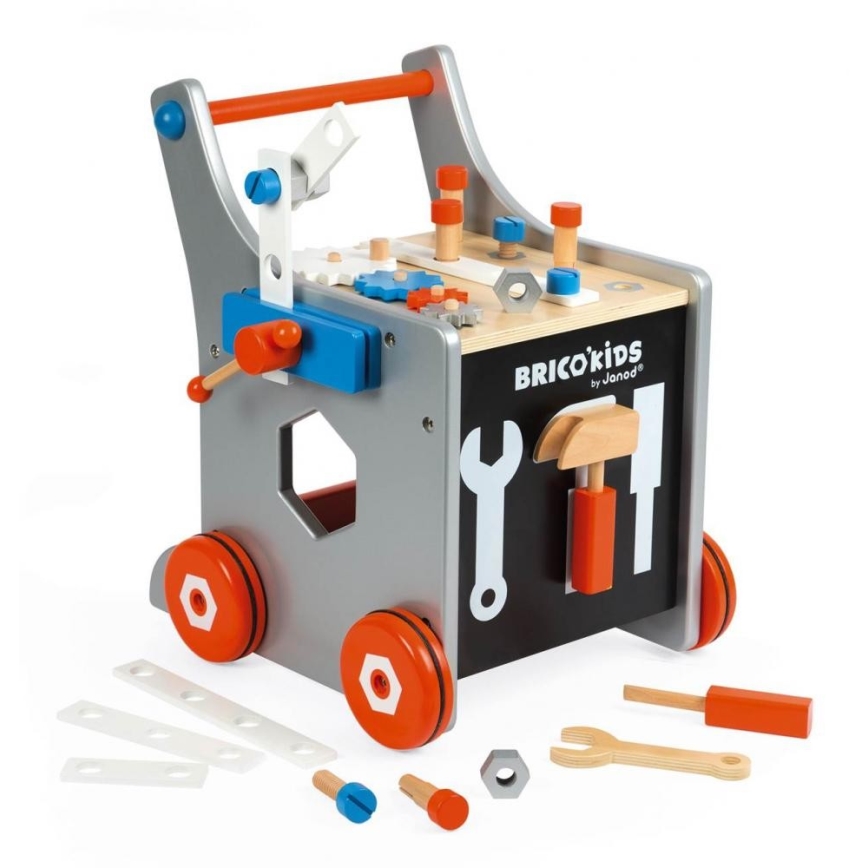 Janod - Andarilho de madeira com ferramentas BRICOKIDS