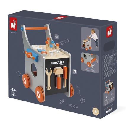 Janod - Andarilho de madeira com ferramentas BRICOKIDS