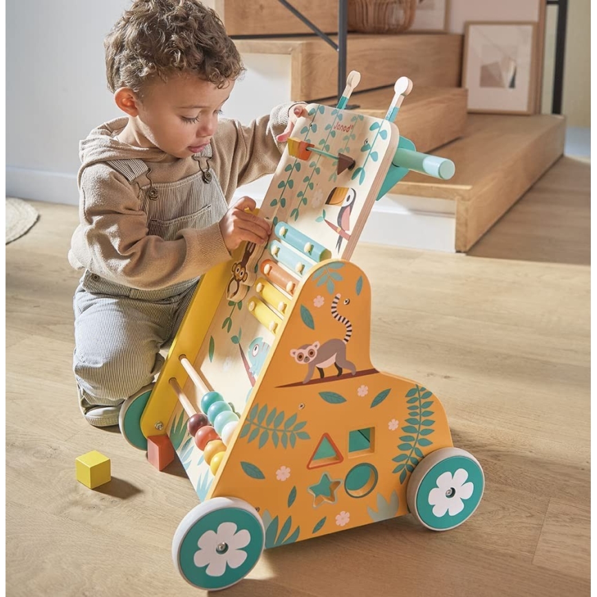 Janod - Andarilho para bebés com atividades TROPIK