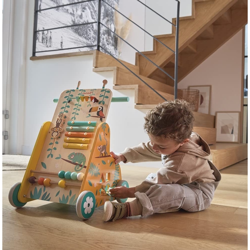 Janod - Andarilho para bebés com atividades TROPIK