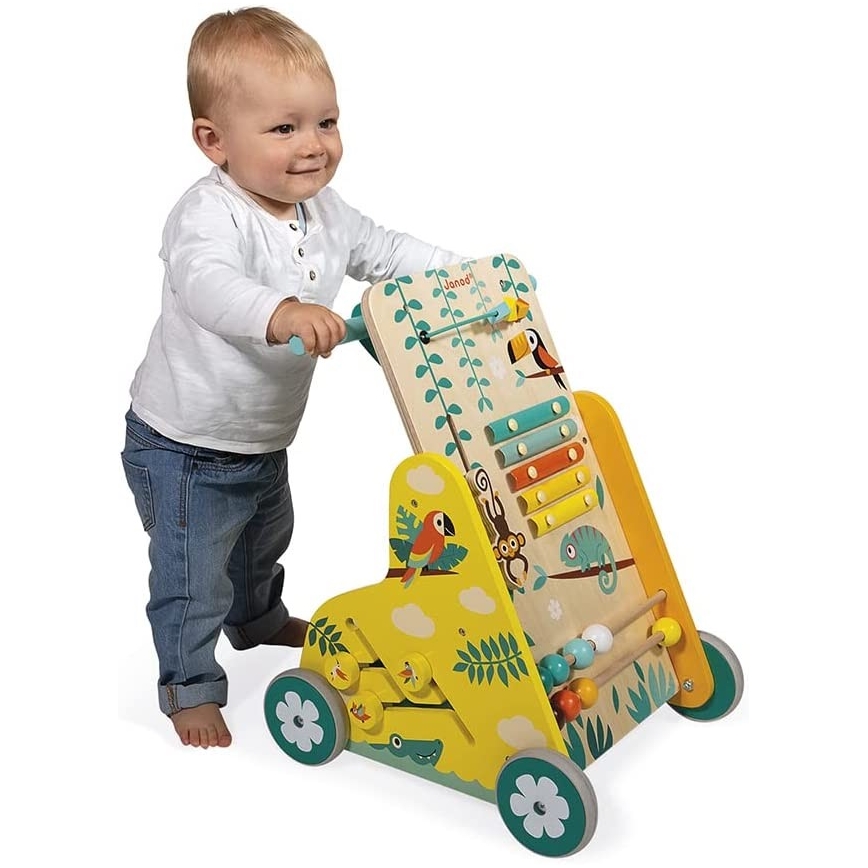 Janod - Andarilho para bebés com atividades TROPIK
