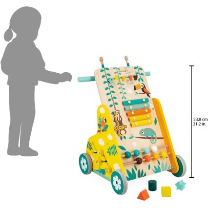 Janod - Andarilho para bebés com atividades TROPIK