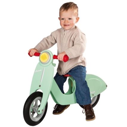 Janod - Bicicleta de empurrar para criança VESPA verde