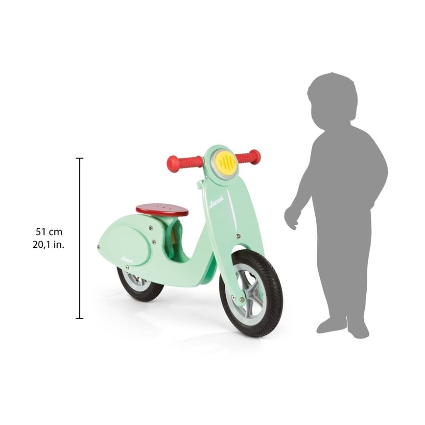 Janod - Bicicleta de empurrar para criança VESPA verde