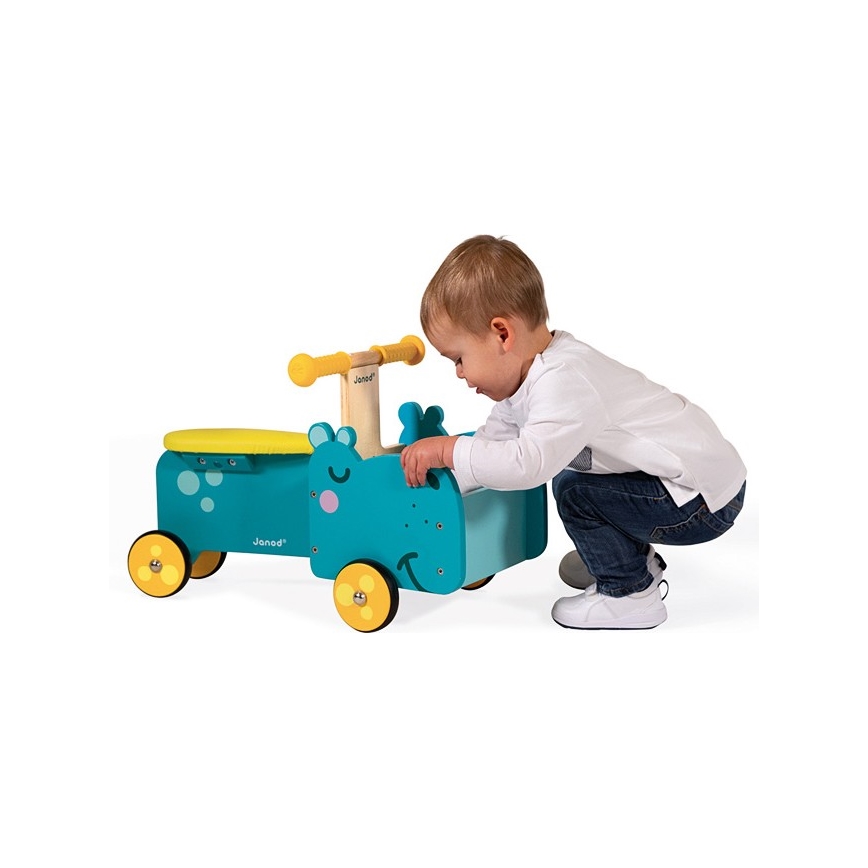 Janod - Bicicleta de equilíbrio infantil hipopótamo