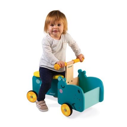 Janod - Bicicleta de equilíbrio infantil hipopótamo