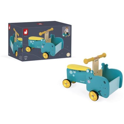 Janod - Bicicleta de equilíbrio infantil hipopótamo