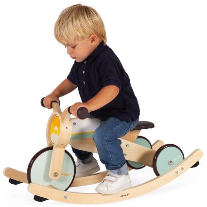 Janod - Bicicleta de equilíbrio infantil em madeira 2 em 1