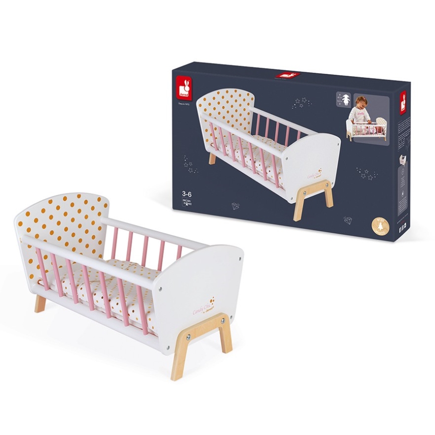 Janod - Cama de boneca CANDY CHIC