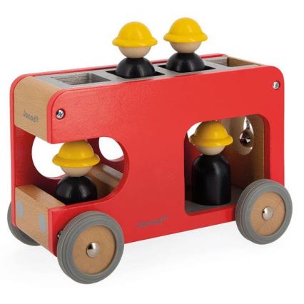 Janod - Camião de bombeiros de madeira BOLID