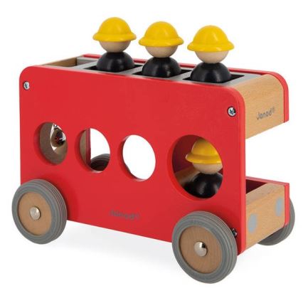 Janod - Camião de bombeiros de madeira BOLID