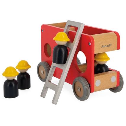 Janod - Camião de bombeiros de madeira BOLID