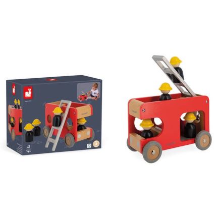 Janod - Camião de bombeiros de madeira BOLID