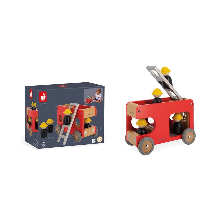 Janod - Camião de bombeiros de madeira BOLID