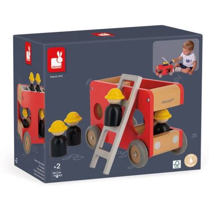 Janod - Camião de bombeiros de madeira BOLID